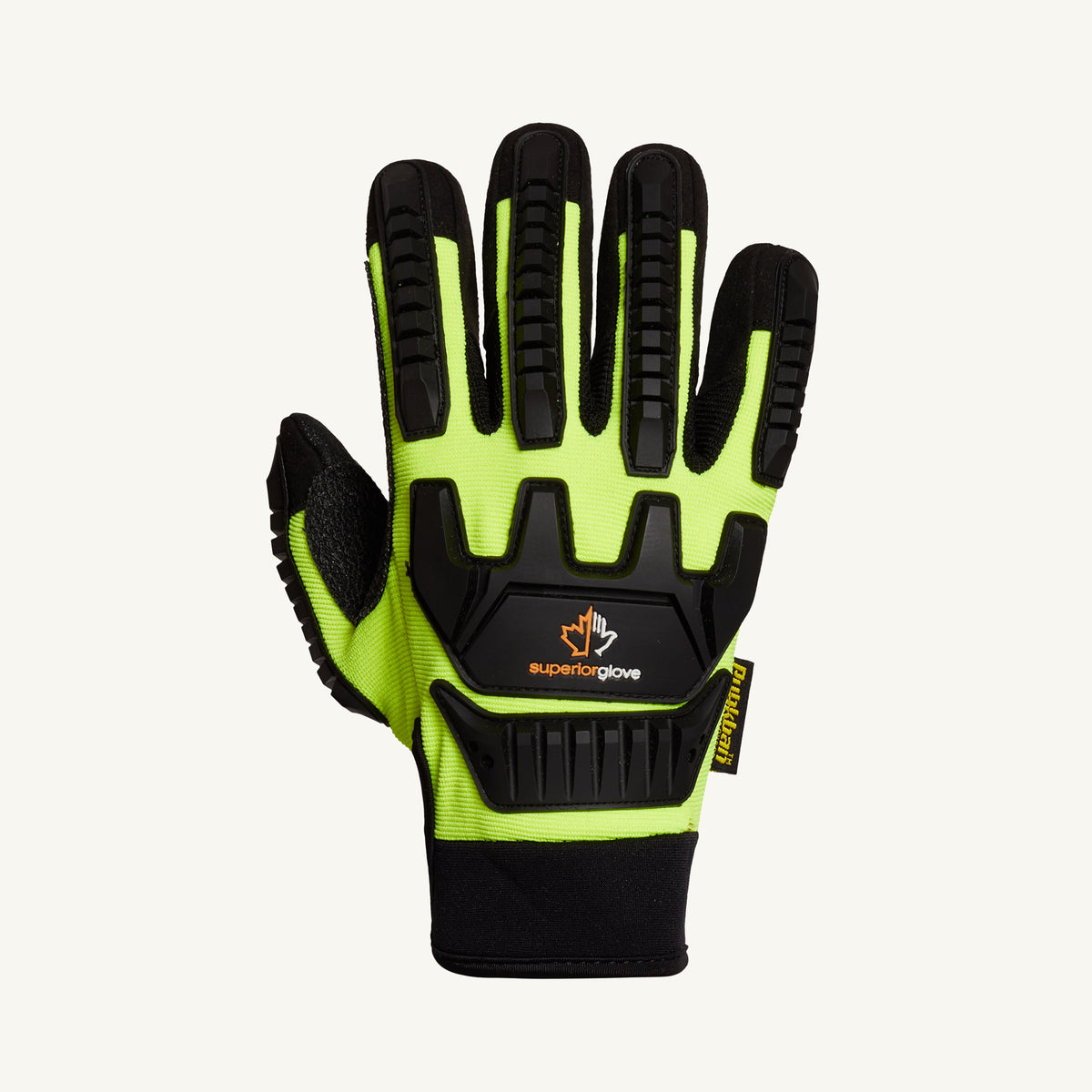 Anti-Impact Gloves- Superior Glove Clutch Gear PVC Palm TPR/Kevlar Thu