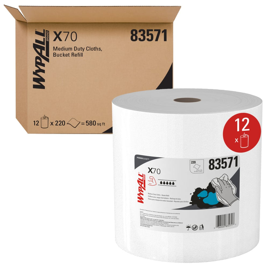 41041 Wypall X80 Chiffons de nettoyage en boîte pop-up bleu 41041