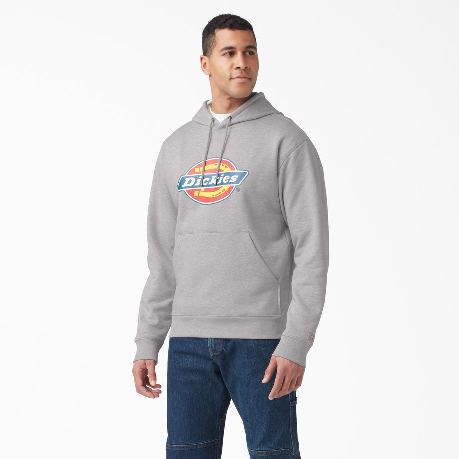 Hoodie Dickies Water Repellent Tri Color Logo Hoodie Heather Grey TW22AHG