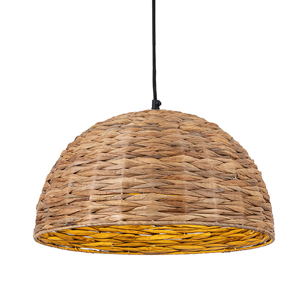 Ceiling Light - Canarm KAIA Wicker Shade Black Cord, IPL2082B01NA ...