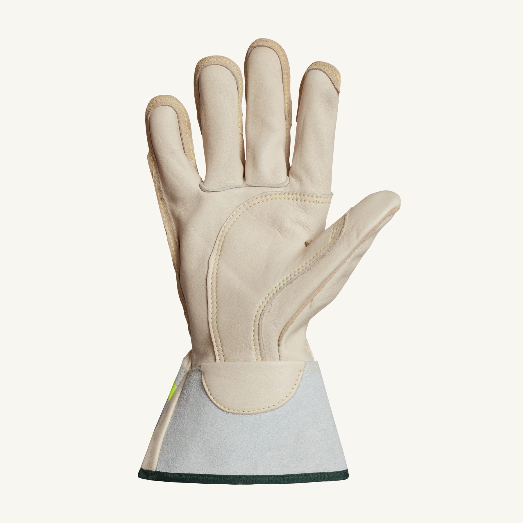 Superior Glove Deluxe Lineman Glove Kevlar Sewn - 2 Inch Reflective Cuff (2X-Large)