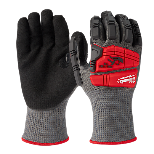 Work Gloves - Milwaukee® Impact Cut Level 5 Nitrile Dipped Gloves