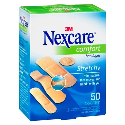 Nexcare™ Ultra Stretch Bandages CS201-CA, Assorted Sizes, 50/Pack