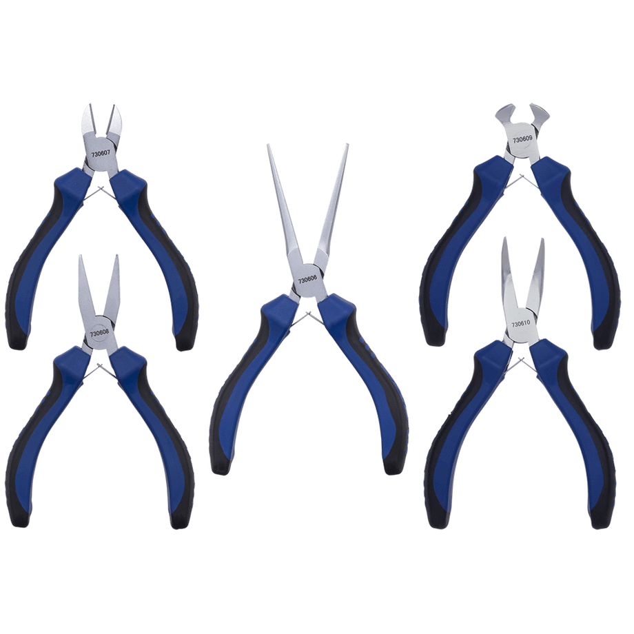 6 Pc Mini Pliers Set Chrome Vanadium Nickel