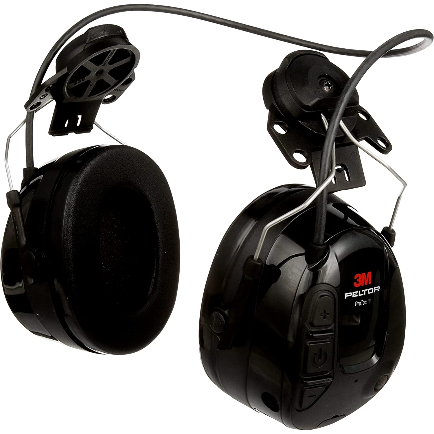 Cache-oreilles - Casque 3M PELTOR™ ProTac III, noir, casque fixé