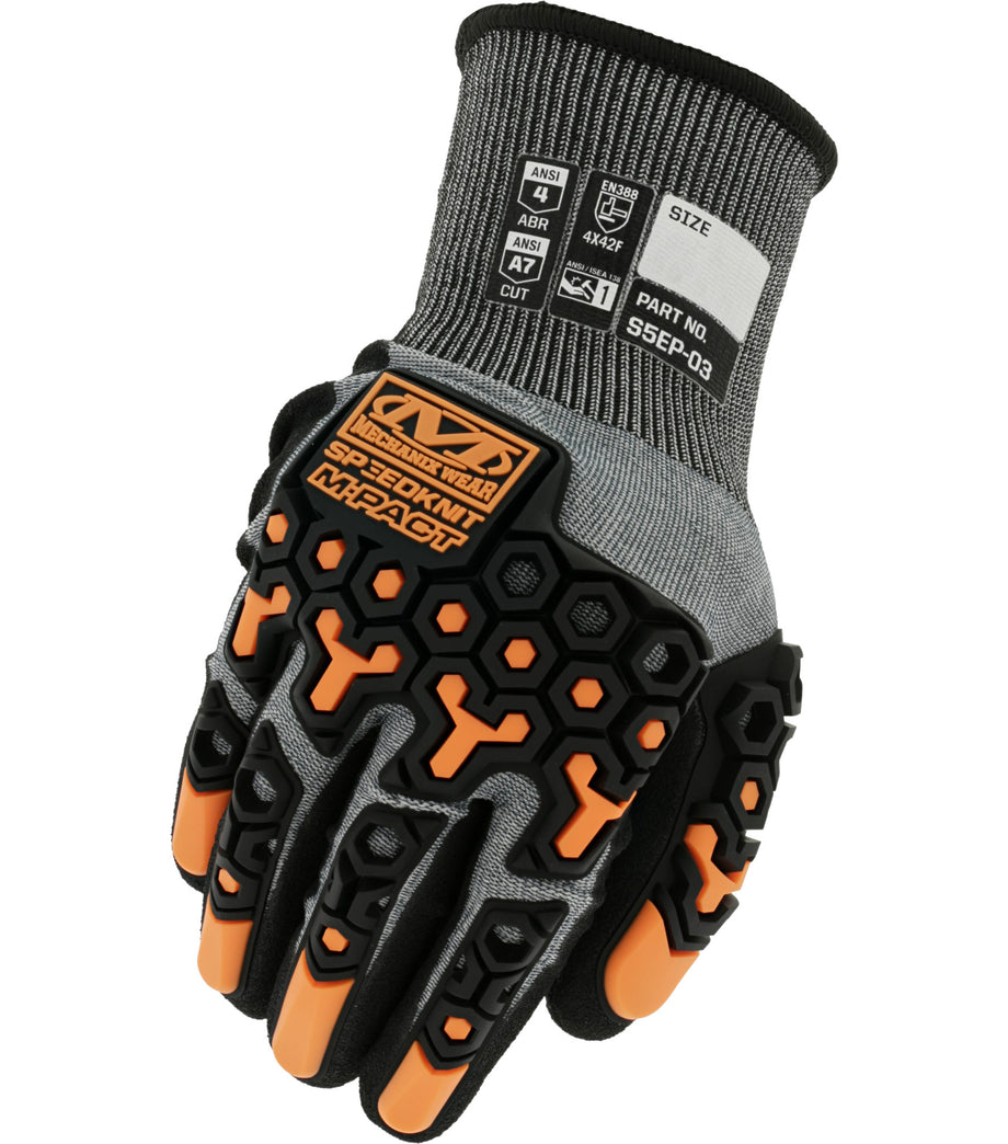 CUT AND IMPACT-RESISTANT GLOVES WITH TPR - LEVEL A7